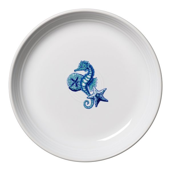 Coastal Seahorse Coupe 8 1 2 Inch Luncheon Bowl 26 OZ For Sale