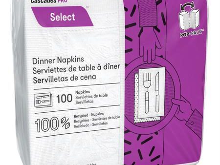 Cascades PRO Select 1-8 Fold Dinner Napkin-White(15  x 15 ) For Sale