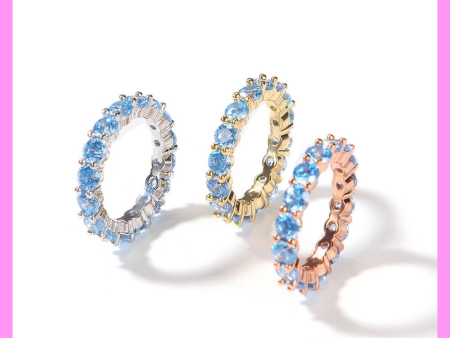 【1-26#】blue band ring  for unisex fashion daily engagement wedding anniversary Online Hot Sale