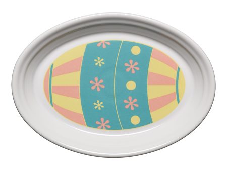 Easter Egg Turquoise 9 5 8 Inch Small Oval Serving Platter Online Hot Sale