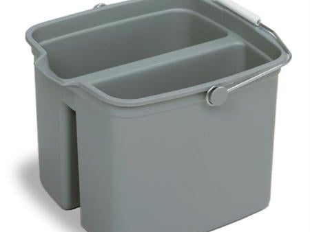 Continental Huskee Divided Plastic Pail-Grey(16 Qt.) on Sale