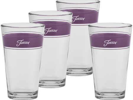 16 oz. Fiesta® Frame Cooler Mulberry - Set of 4 For Discount