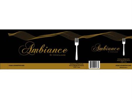 Ambiance PP Heavy Wt. Cutlery-Black(Fork) Supply