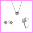 【4-10#】Radiant Heart Set  for female daily dates gatherings  birthday gifts anniversary gifts Sale