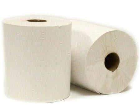 New Generation White Hardwound Roll Towels-White(8  X #800) Hot on Sale