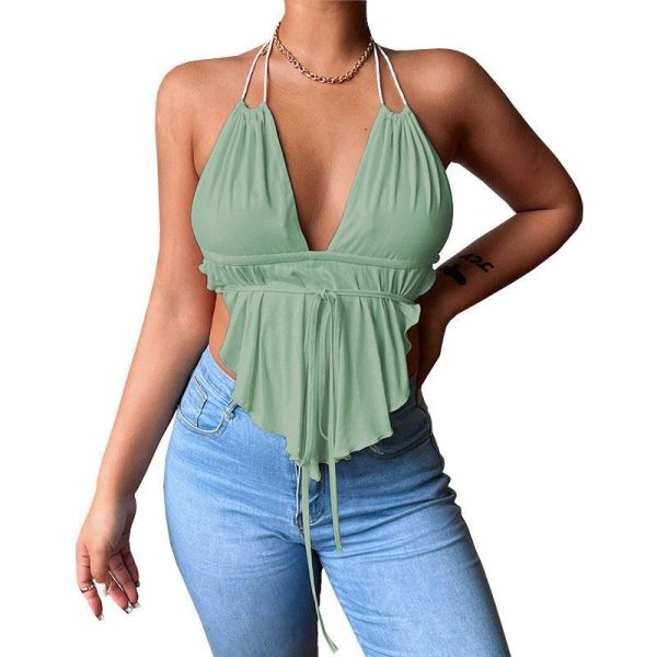 Low-cut V-neck Hanging Fashion