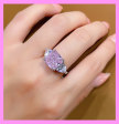 【1-01.18#】5CT Princess Cut Clean Ring for female fashion daily engagement wedding anniversary birthday present Sale