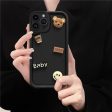 [2-4]Suitable for Samsung S23 cell phone case stereo coffee S24ULTRA smiley baby bear creative soft cover Online now