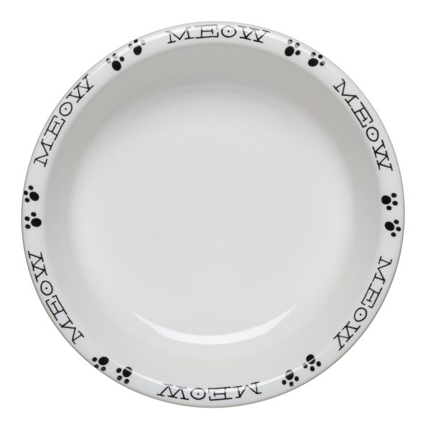 Meow Cat Classic Rim 6 7 8 Inch Cereal Bowl 19 OZ Fashion