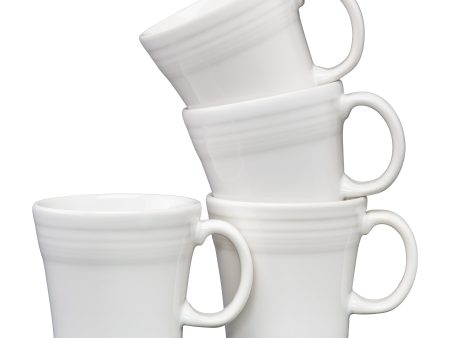 White 15 OZ Set of 4 Tapered Mugs Online