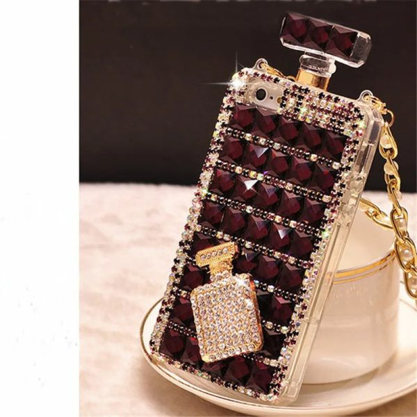 [3-1] Perfume Bottle Shaped Rhinestone Phone Case - Exquisite, Beautiful, and Elegant Discount