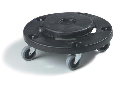 Carlisle FVP Economy Round Container Dolly-Black Hot on Sale