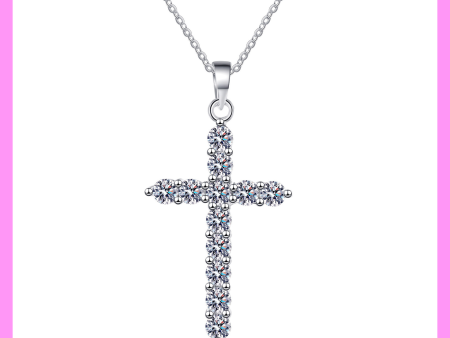 【3-52.4#】 Sparkling Cross Necklace for female fashion daily engagement wedding anniversary birthday present Online Sale