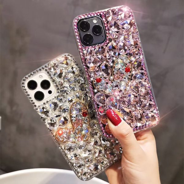 [1-3]  Two shining glitter bling bling cases Mobile phone case  Creative DIY mobile phone cases Unleash your personal style! Hot on Sale