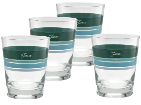 15 oz. Fiesta® Edgeline Aegean Tapered Double Old Fashion – Set of 4 Online Hot Sale