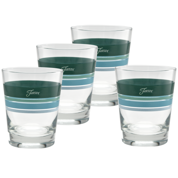 15 oz. Fiesta® Edgeline Aegean Tapered Double Old Fashion – Set of 4 Online Hot Sale