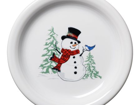 Snowman Bistro Coupe 6 1 4 Inch Appetizer Plate Supply