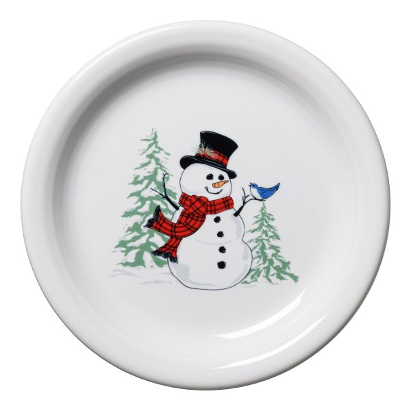 Snowman Bistro Coupe 6 1 4 Inch Appetizer Plate Supply