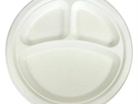 Berkley Square 10  3-Compartment Bagasse Plate Online Hot Sale