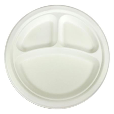 Berkley Square 10  3-Compartment Bagasse Plate Online Hot Sale