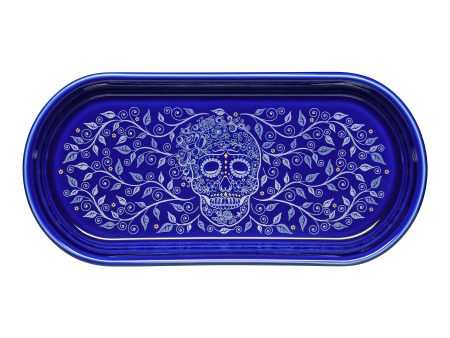 SKULL AND VINE TWILIGHT 11 7 8 Inch Oblong Serving Platter Online Hot Sale