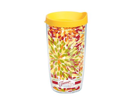 Fiesta® Calypso Sunny 16 oz Tumbler with Yellow Lid Cheap