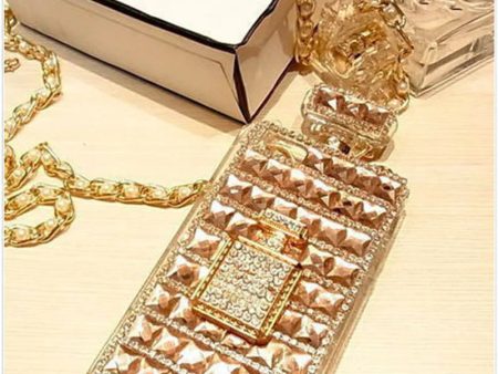 [3-2] Perfume Bottle Shaped Rhinestone Phone Case - Exquisite, Beautiful, and Elegant For Discount