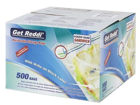 Inteplast Get Reddi Double Zipper Reclosable Sandwich Bag For Cheap