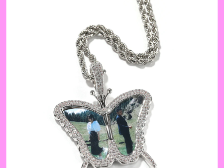 【3-11#】Customrized butterfly necklace for beautiful female and handsome male elegant anniversary birthday Supply