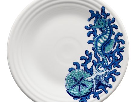 Coastal Seahorse Classic Rim 9 Inch Luncheon Plate Discount