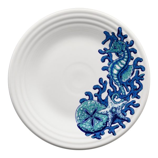 Coastal Seahorse Classic Rim 9 Inch Luncheon Plate Discount