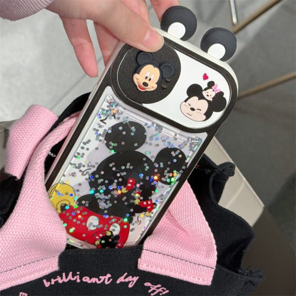 [3-4]Backflow Sand Mickey 13 for iPhone15ProMax Case Push Window 11 Apple 14 Anti-Shock Cute 12 Case Online