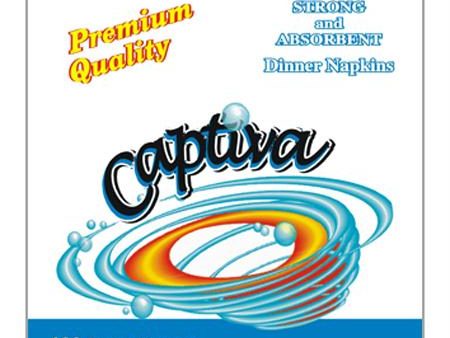 Captiva 2 Ply Premium Dinner Napkin-White(14  x 16.5 ) For Cheap