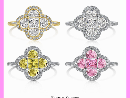 【1-01.33#】Camellia Ring for female fashion daily engagement wedding anniversary birthday present Fashion