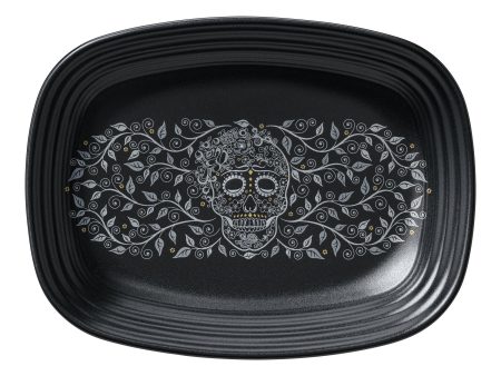 SKULL AND VINE 12 Inch Large Rectangular Platter For Sale