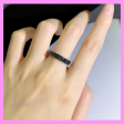 【1-19#】Black Ring For Unisex Birthday Daily Engagement Anniversary Fashion