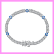 【2-21#】Evil eye bracelet and necklace for female and male very gorgeous Online