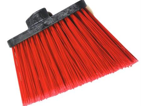 Carlisle Duo-Sweep Head Only Angle Broom w-12  Flare-Red(8 , Head Only) on Sale