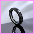 【1-19#】Black Ring For Unisex Birthday Daily Engagement Anniversary Fashion