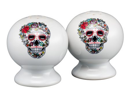 SKULL AND VINE Sugar 2 5 8 Inch Salt and Pepper Shaker Set Online