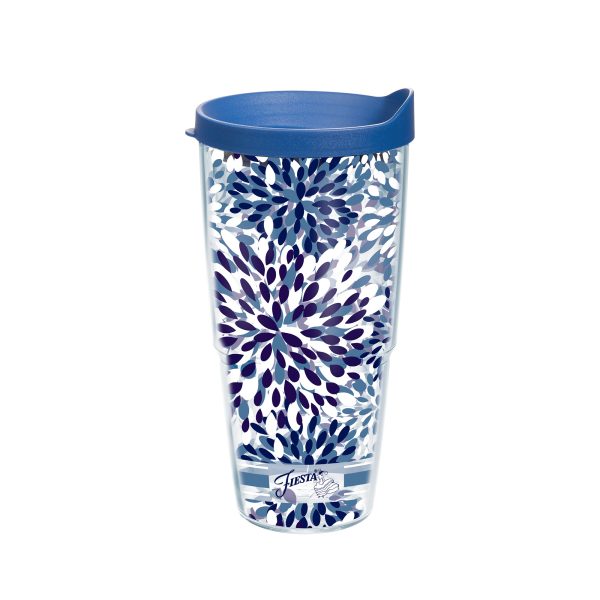 Fiesta® Calypso Lapis 24 oz Tumbler with Blue Lid Fashion