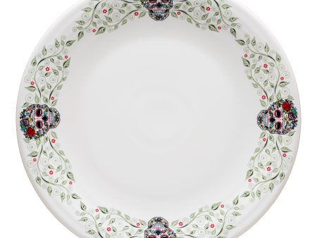 Chop Plate SKULL AND VINE Sugar Border Online Sale