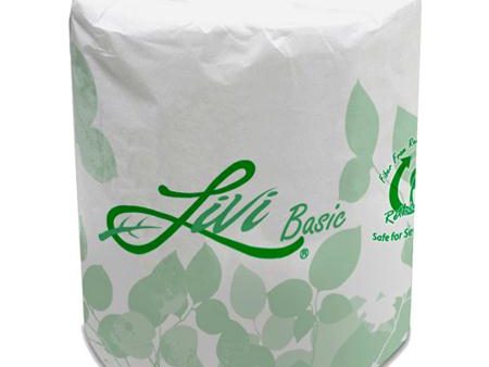 Livi Basic 2 Ply Bathroom Tissue(4.06  x 3.66 ) For Discount