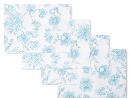 Botanical Floral Placemat Set of 4 Online Hot Sale