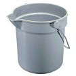 Impact 10 Quart Deluxe Bucket-Gray Supply