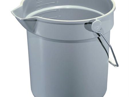 Impact 10 Quart Deluxe Bucket-Gray Supply