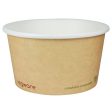 Berkley Square Vegware Kraft Soup-Ice Cream Cup(12 oz.) For Sale