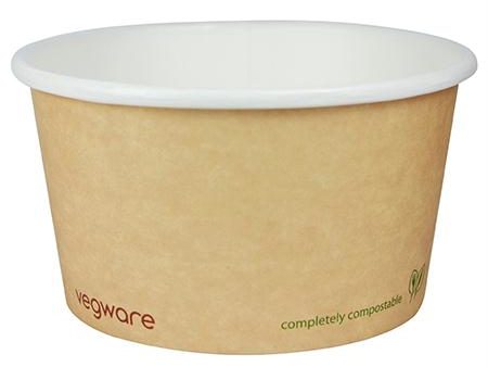 Berkley Square Vegware Kraft Soup-Ice Cream Cup(12 oz.) For Sale