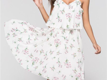 V-Neck Loose Back Loose Dress Online Sale