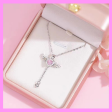 【3-39#】Angel Heart  Necklace for beautiful female elegant anniversary birthday meaningful daily Online Sale